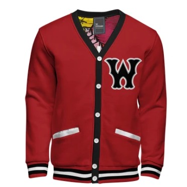 Build Your Own Cotton Fleece Cardigan: Custom Printed Lining